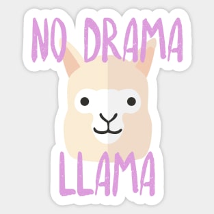 No Drama Llama Sticker